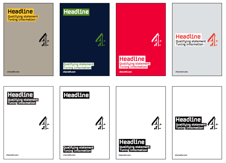 Channel 4's brand styleguides are simply but comprehensive