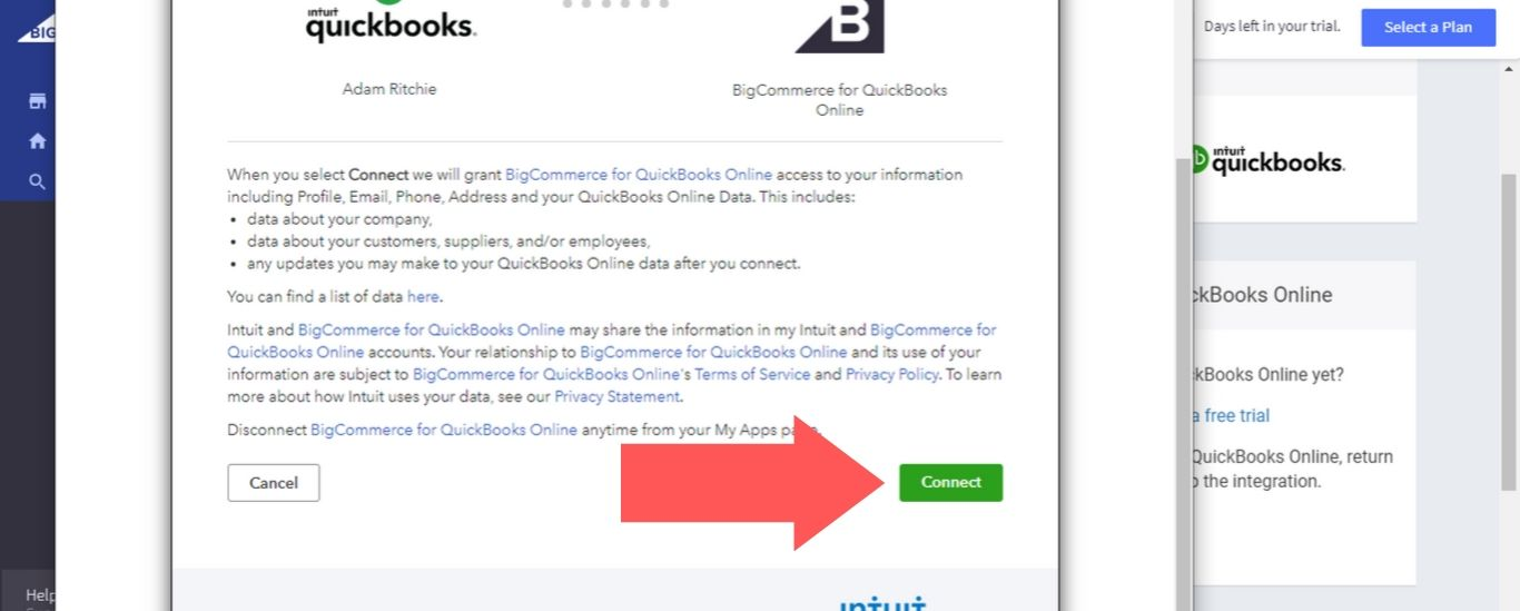 Connect Quickbooks with BigCommerce
