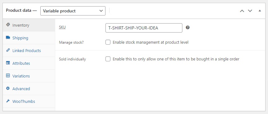 Step 3: Go to Product Data
