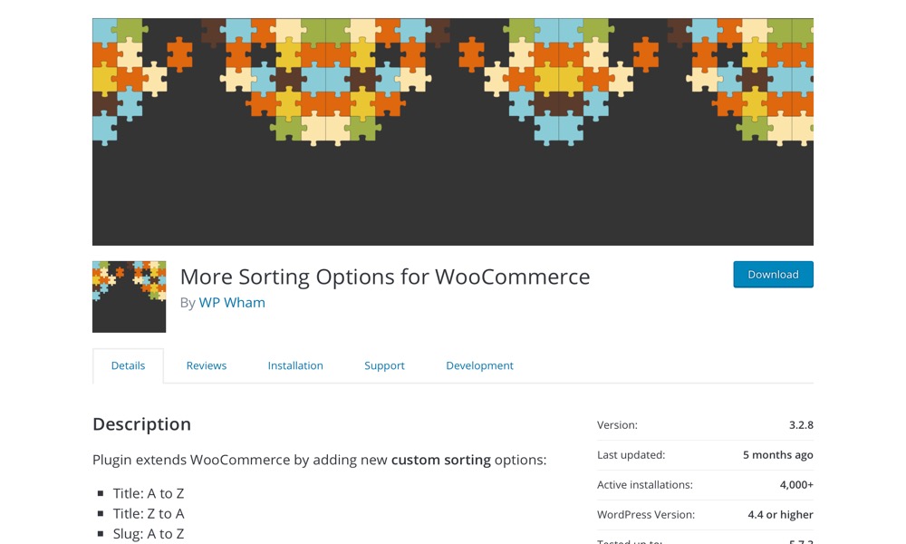 More Sorting Options for WooCommerce