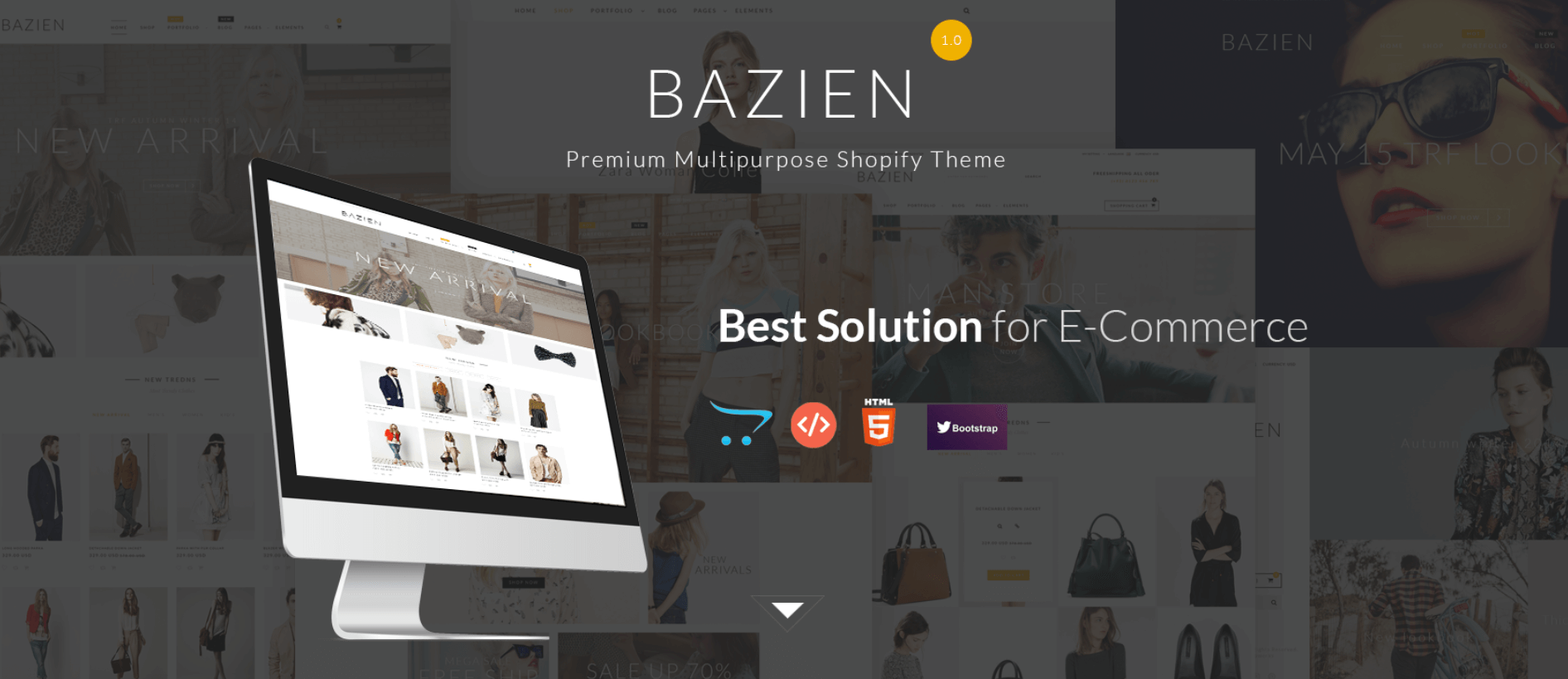 best parallax theme for shopify: Bazien