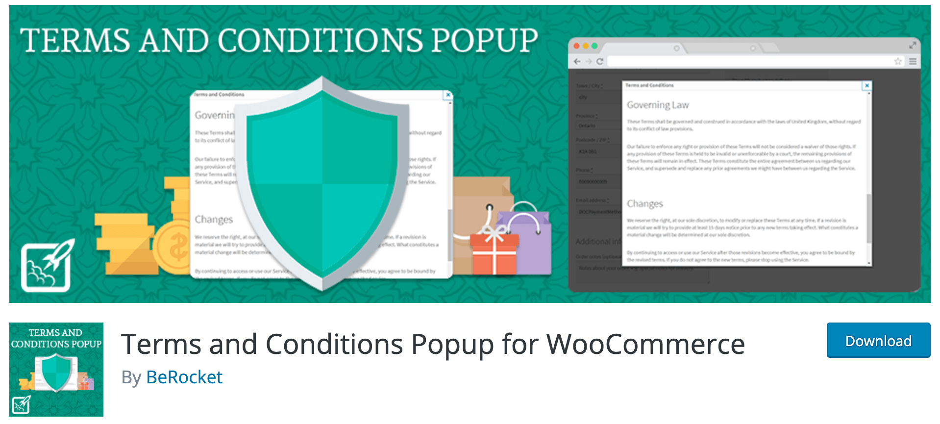 Terms and Conditions Popup for WooCommerce