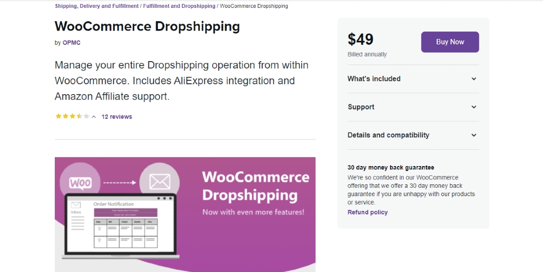 WooCommerce Dropshipping screenshot