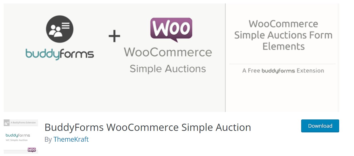 BuddyForms WooCommerce Simple Auction