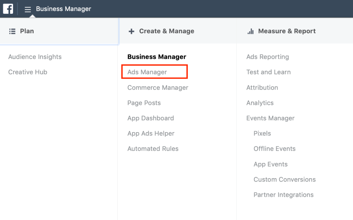 Facebook Advertising - Ads Manager