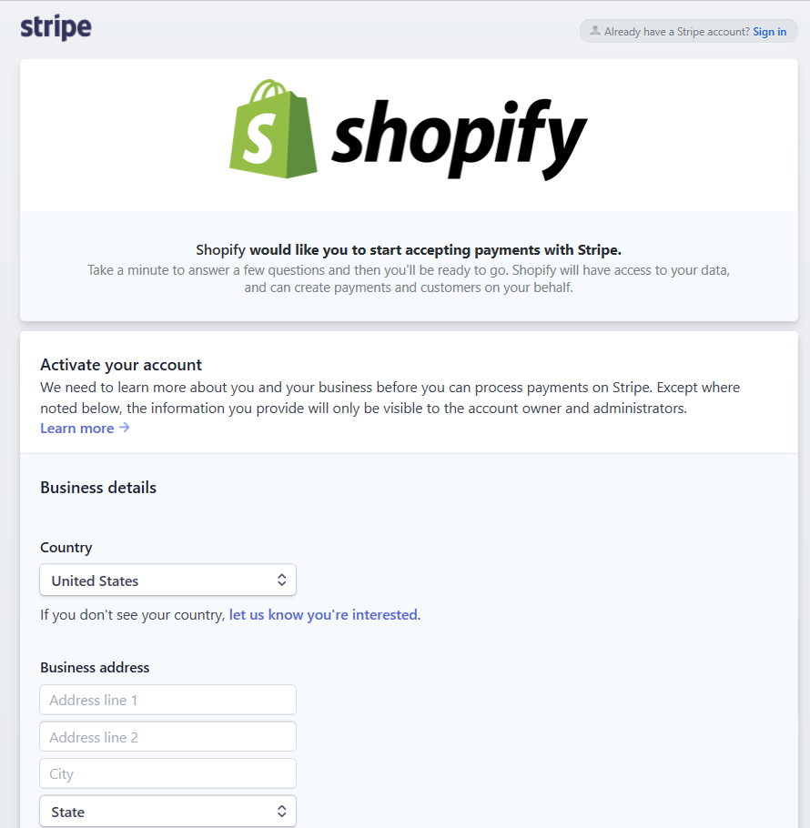 How to add Stripe to Shopify - Stripe Payment Integration