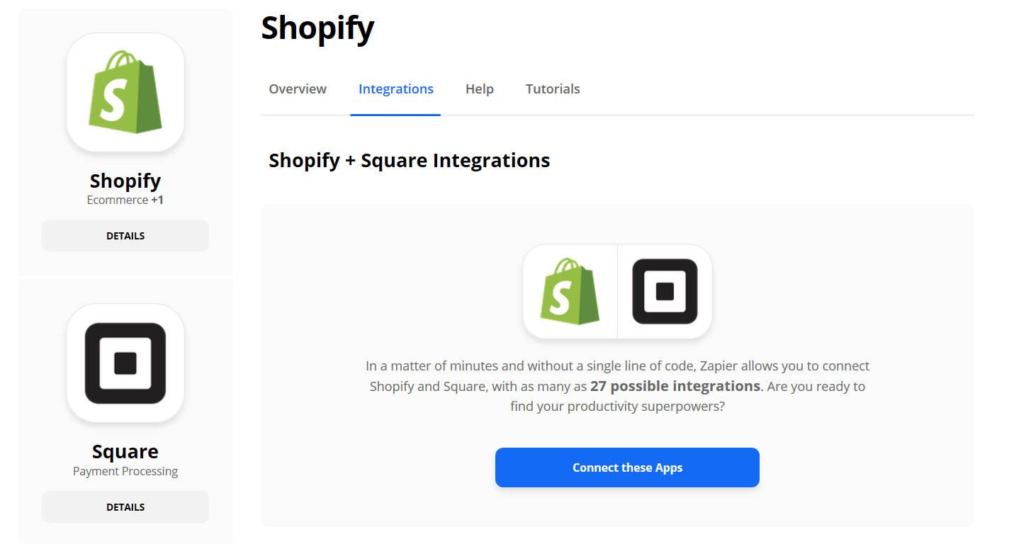 how to integrate square with shopify