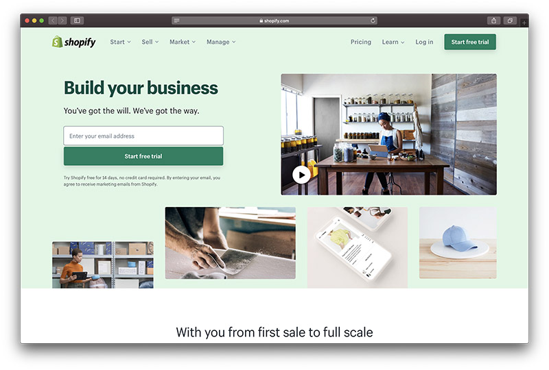 Build your new Shopify store