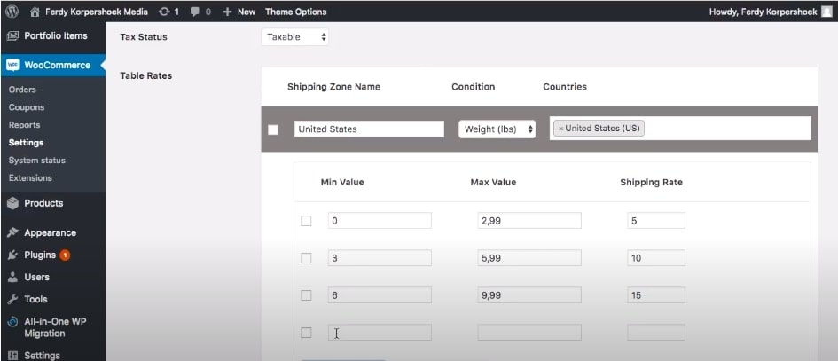 Step 2: Set up shipping zones