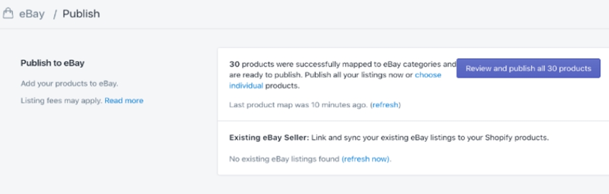 how sell ebay using shopify