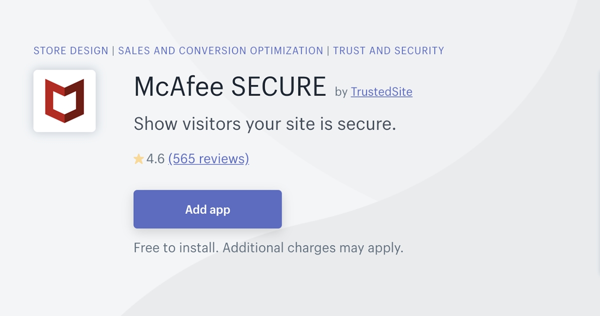 Apps to support you starting online businesses: McAfee Secure