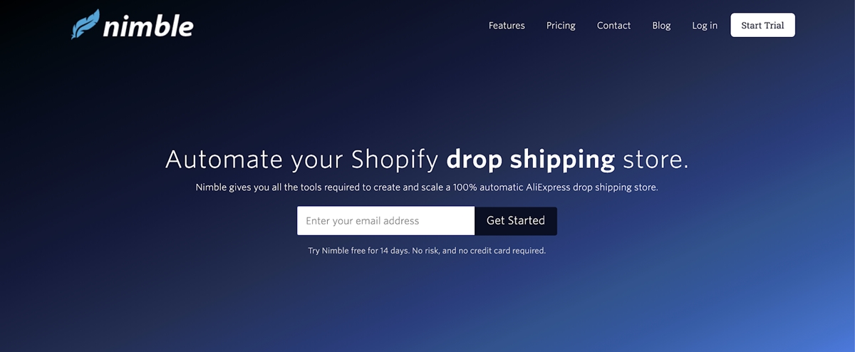 Best Oberlo alternatives for Shopify: Nimble Dropshipping App