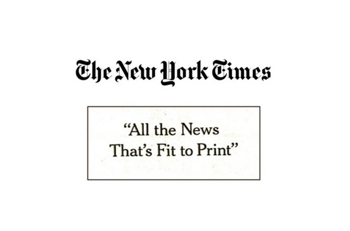 The New York Times: All the News That's Fit to Print