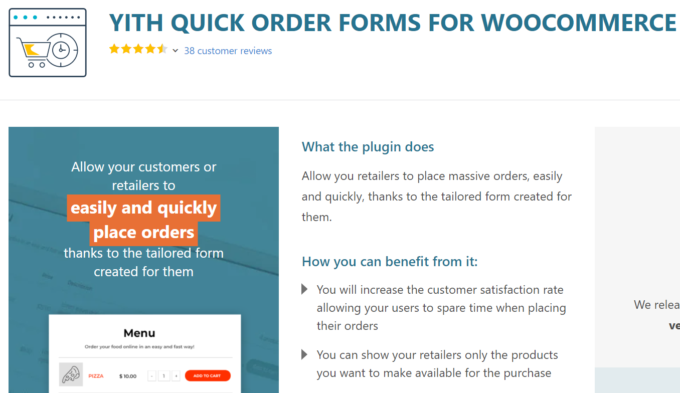 YITH Quick Order Form for WooCommerce