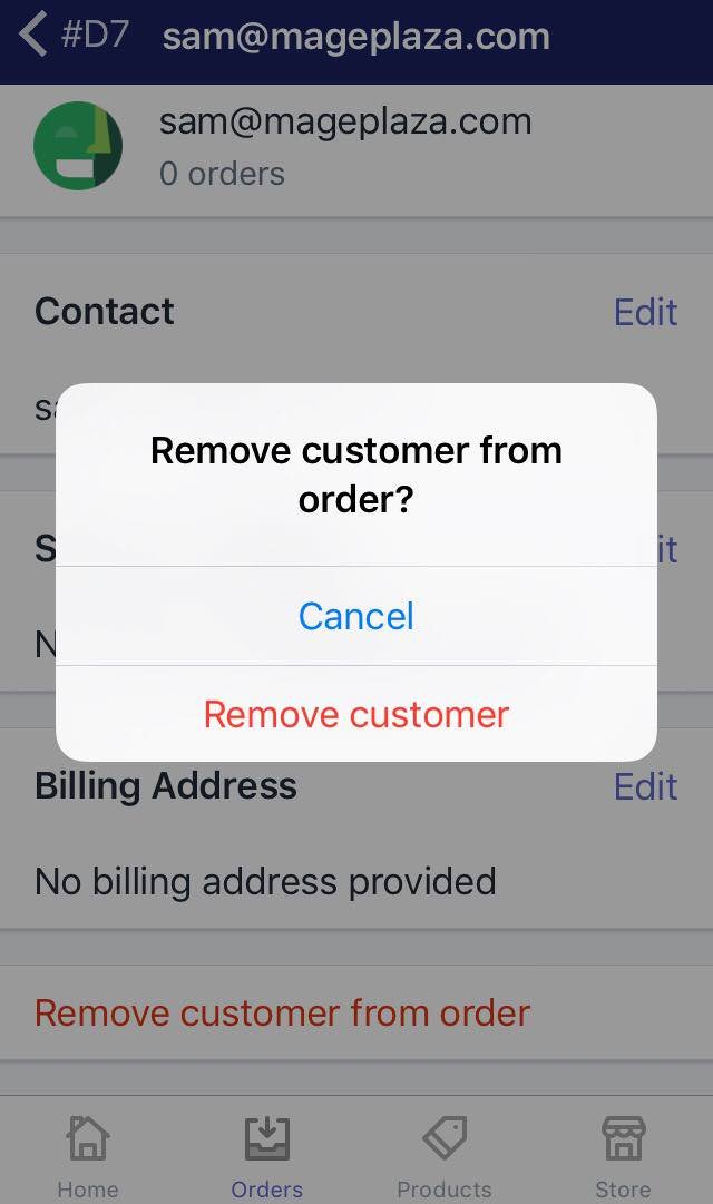 To add or remove a customer on iPhone 5