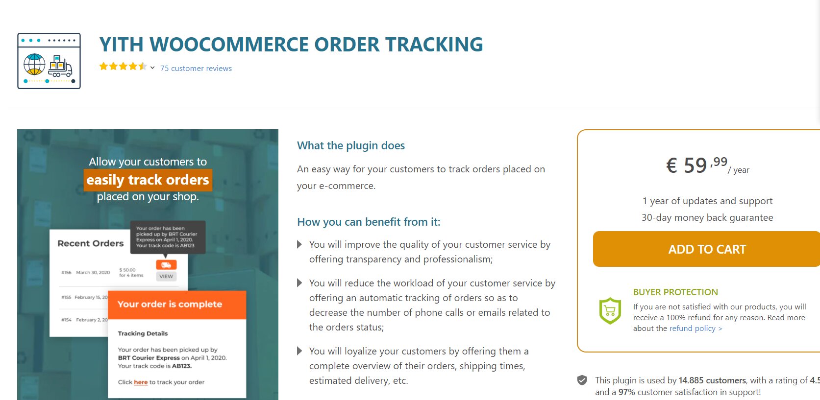 YITH WooCommerce Order Tracking