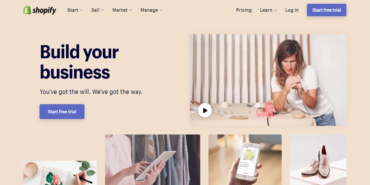 best online store builders: Shopify