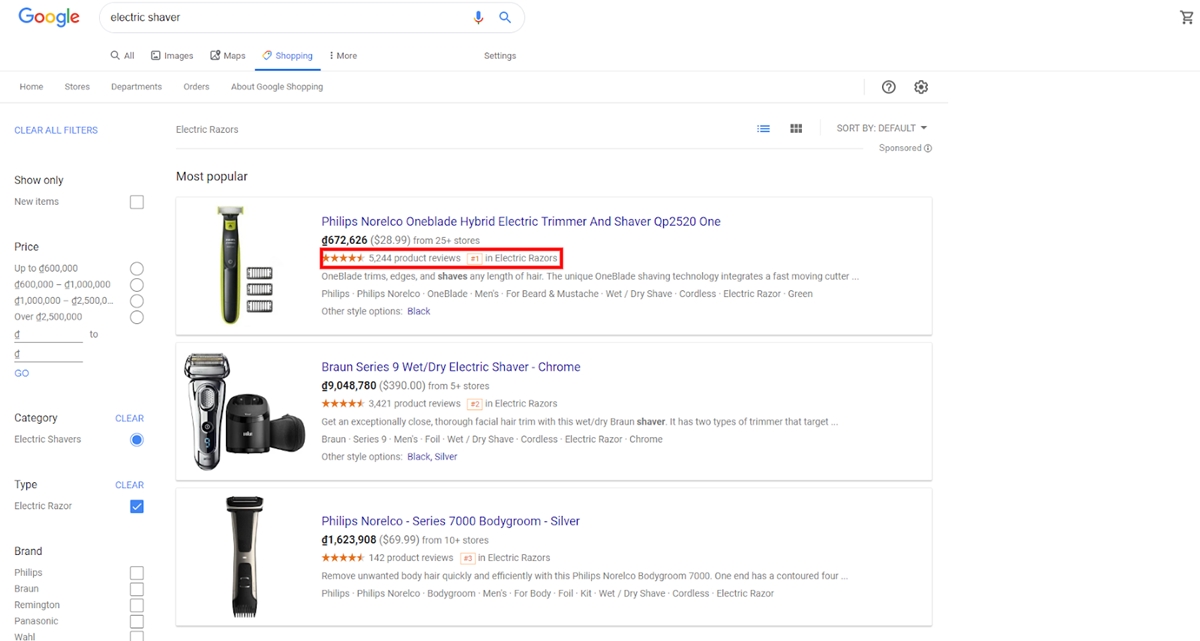 Optimize Google Shopping Campaigns: Optimize the display of product reviews