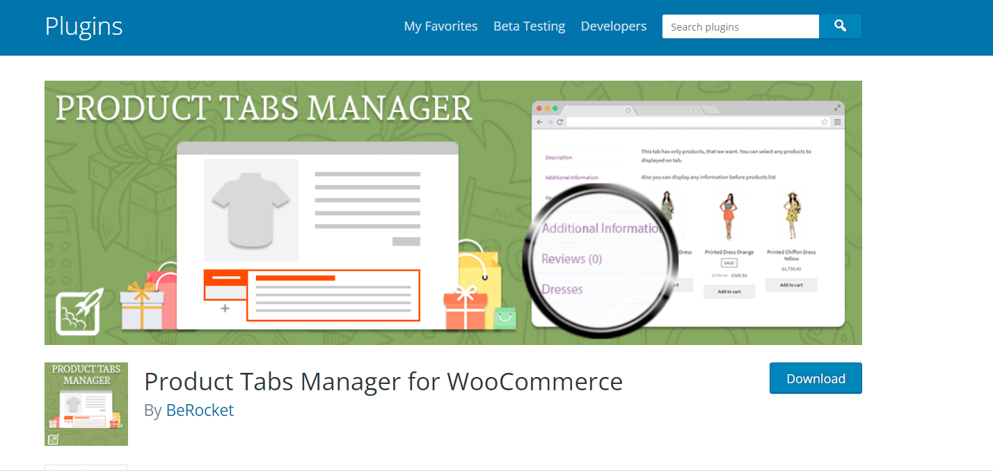 Product Tab Manager for WooCommerce