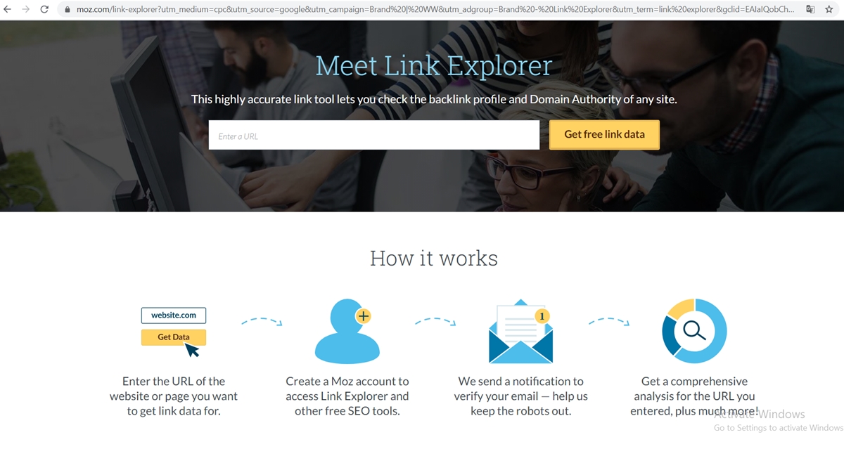 Moz's Link Explorer