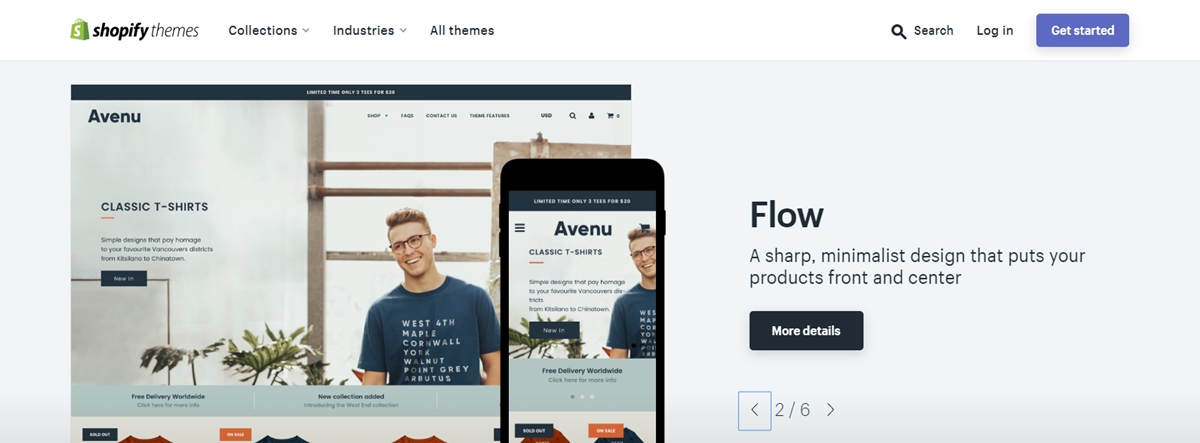 Set up Shopify store before launch: Choose a theme