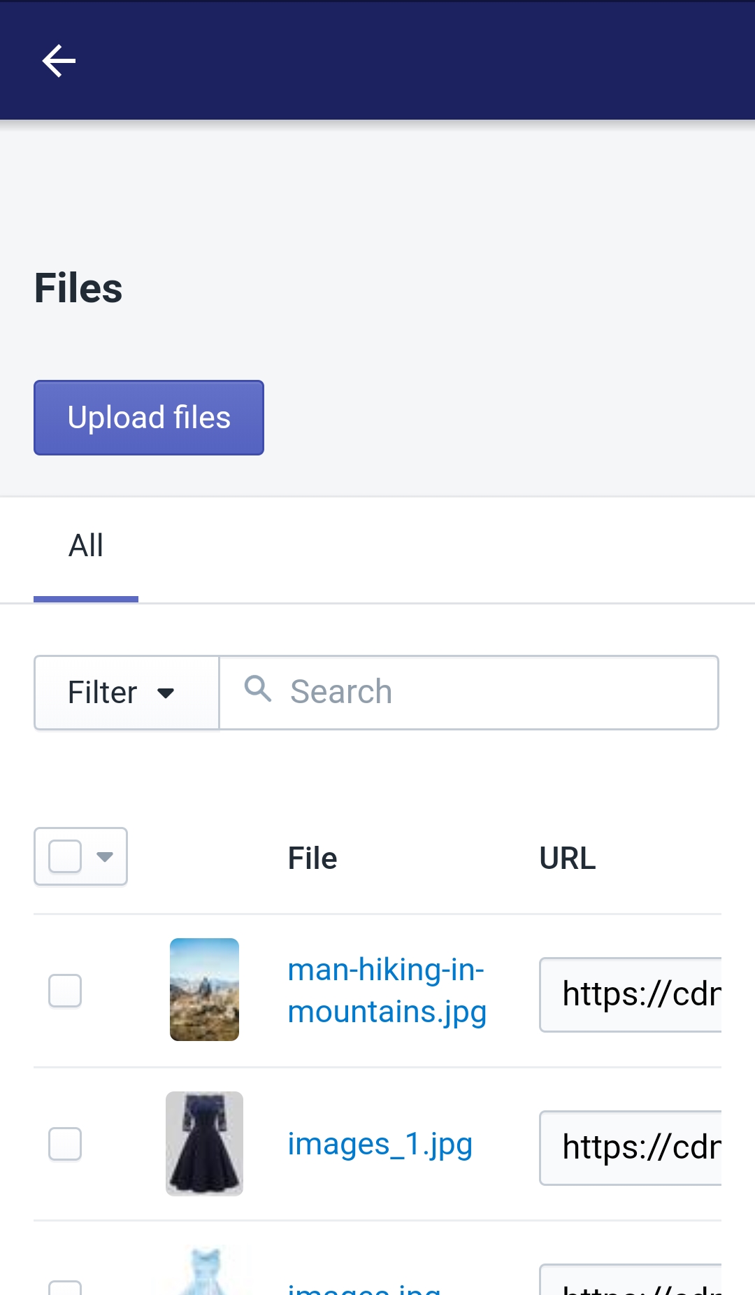 Filter files7