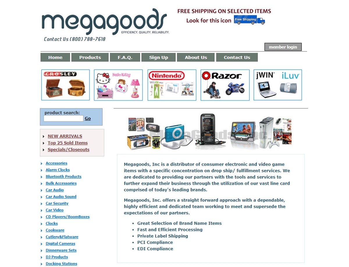 Best wholesale dropshipping companies - Megagoods