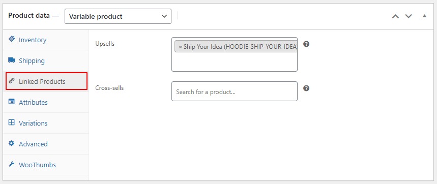 Step 4: Click on Linked Products