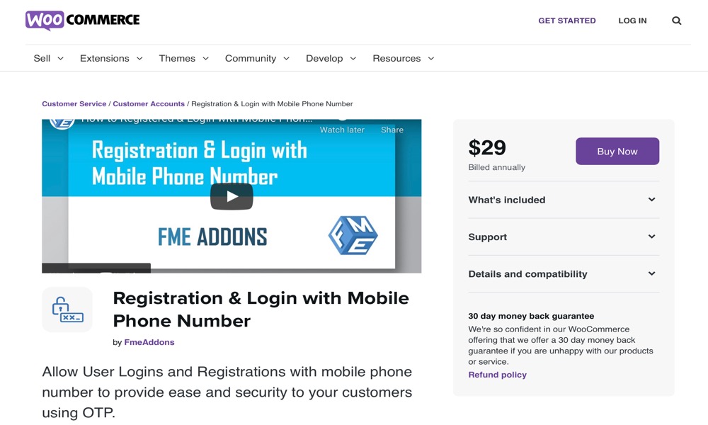 Registration & Login with Mobile Phone Number