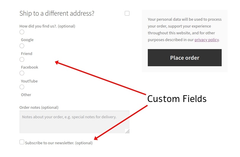 An example for adding custom fields