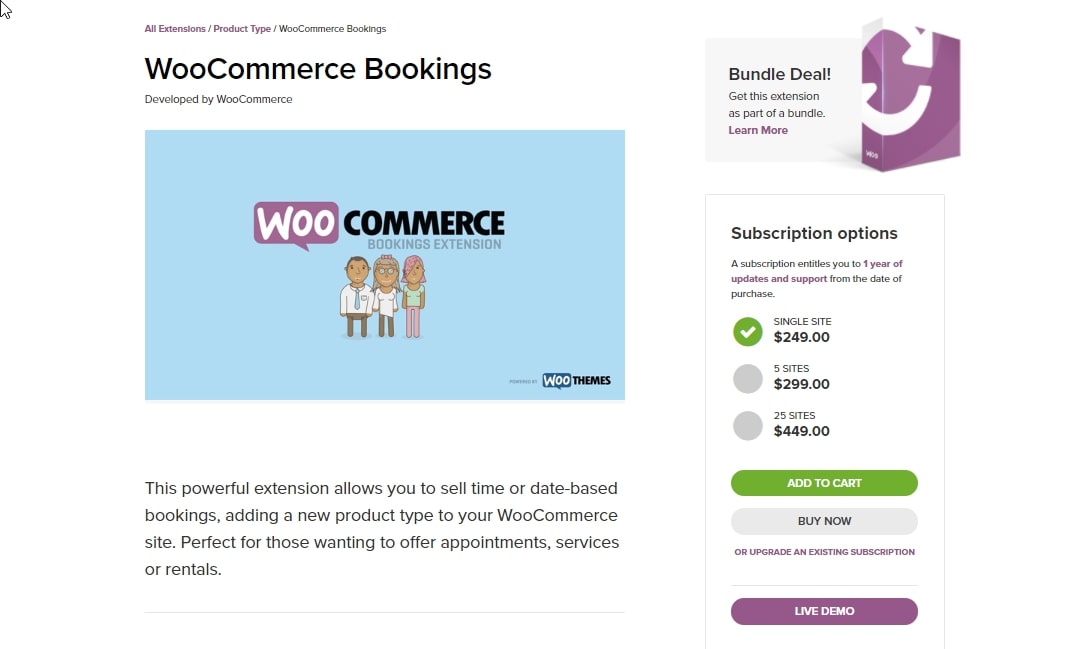 WooCommerce bookings