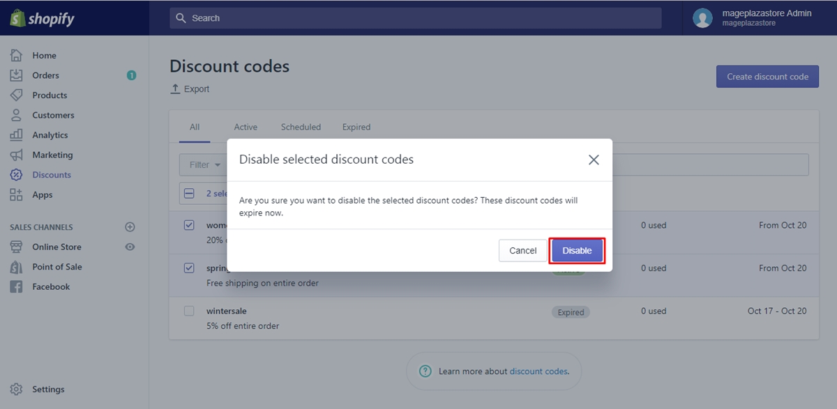 how to disable multiple discounts