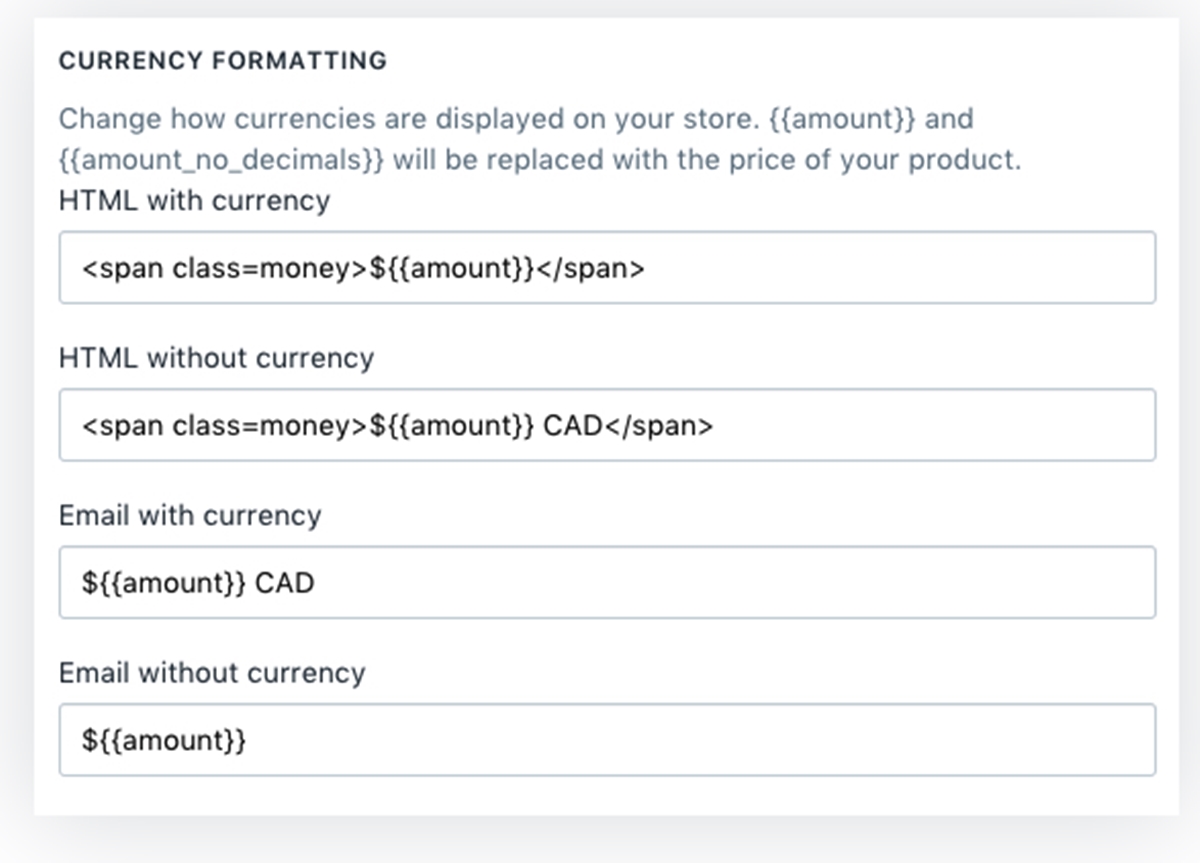 remove currency format