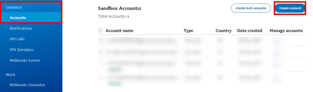 Step 1: Create a PayPal Sandbox account