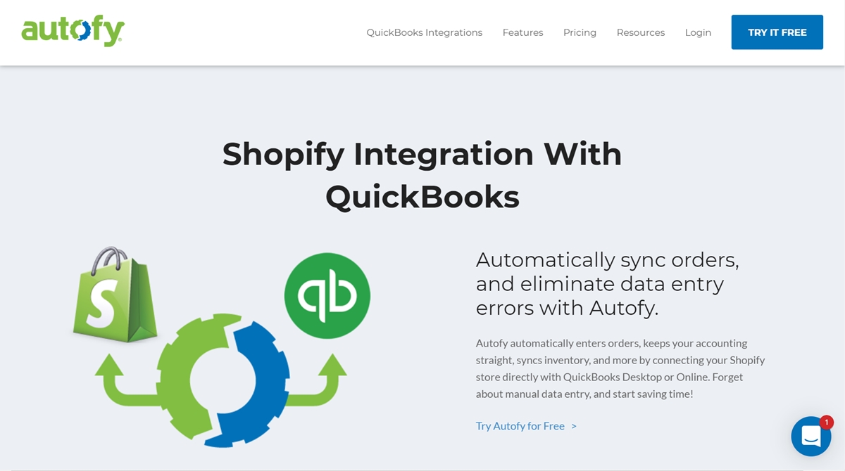 Integrate Shopify with Quickbooks