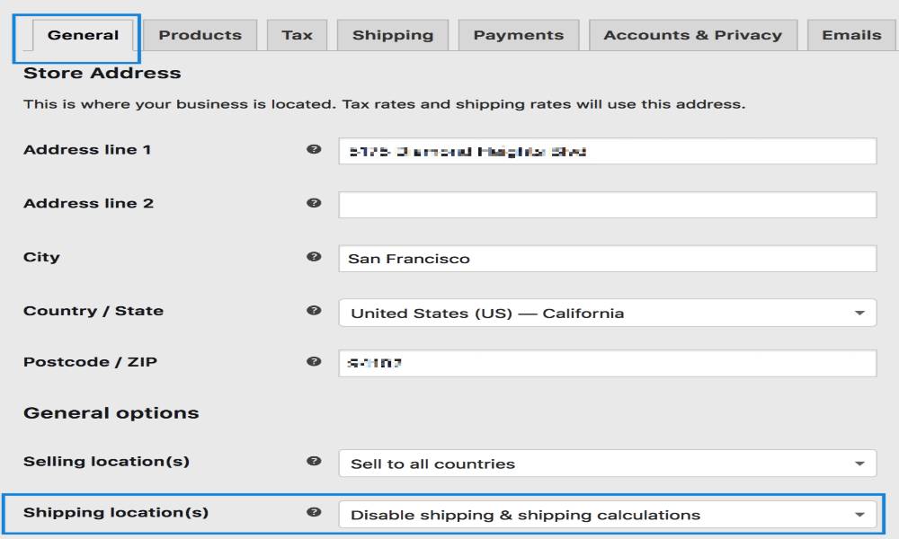 Enable shipping for WooCommerce