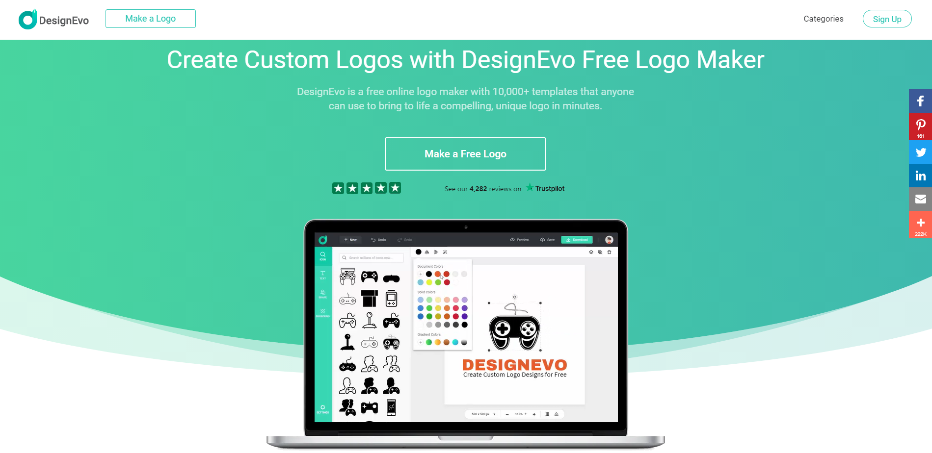 Shopify logo maker - DesignEvo