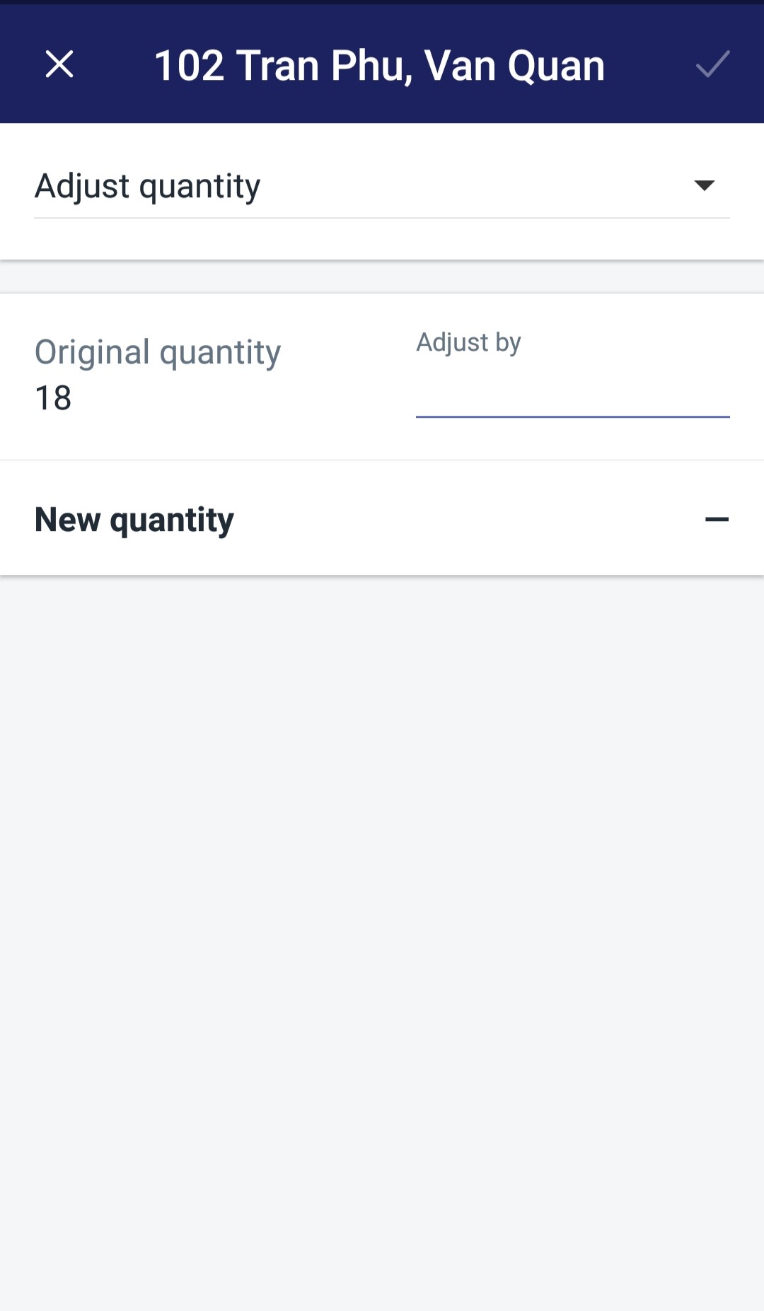 changing inventory quantities by product Shopify