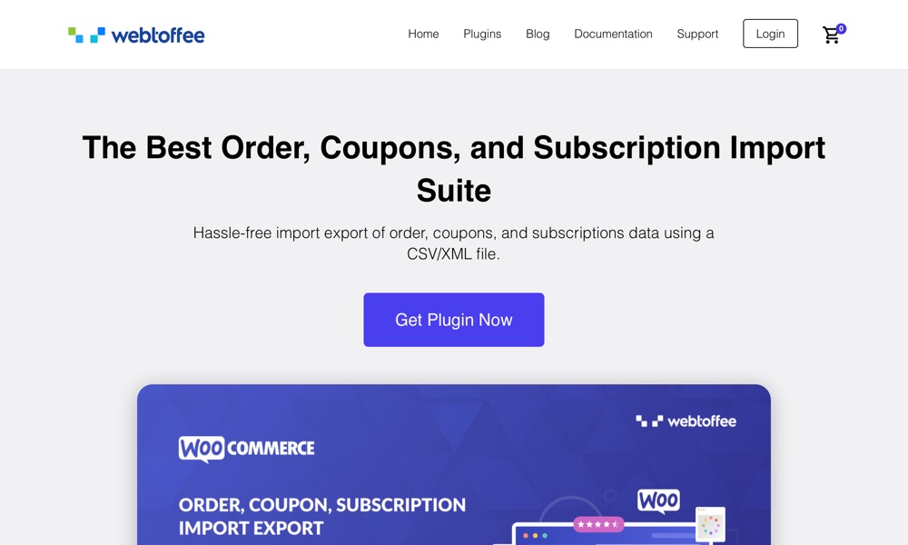 Order Coupon Subscription Export Import for WooCommerce