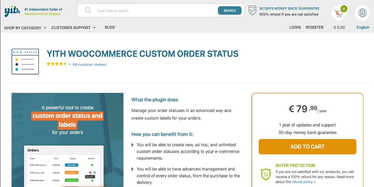 YITH WooCommerce Custom Order Status