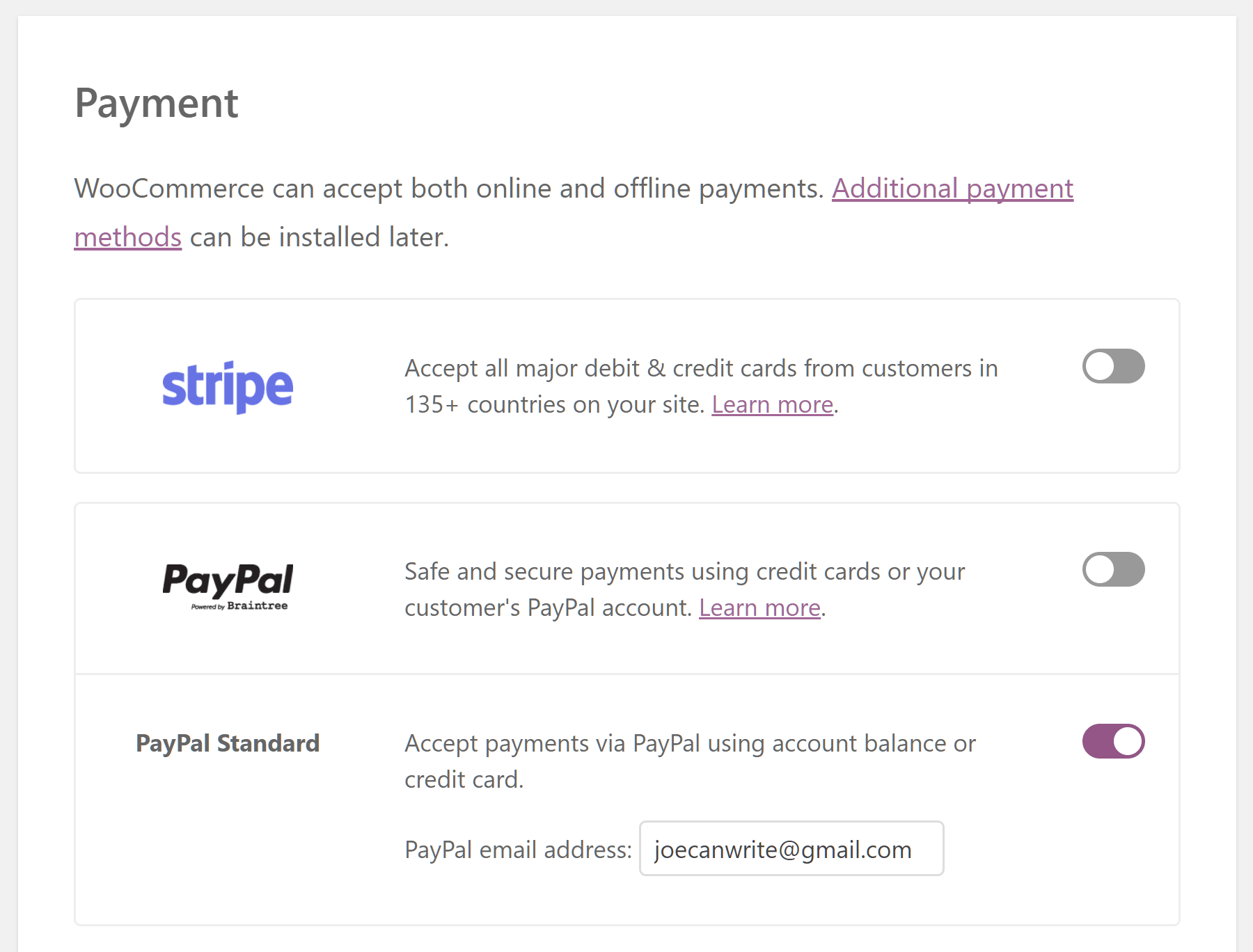 WooCommerce Payment