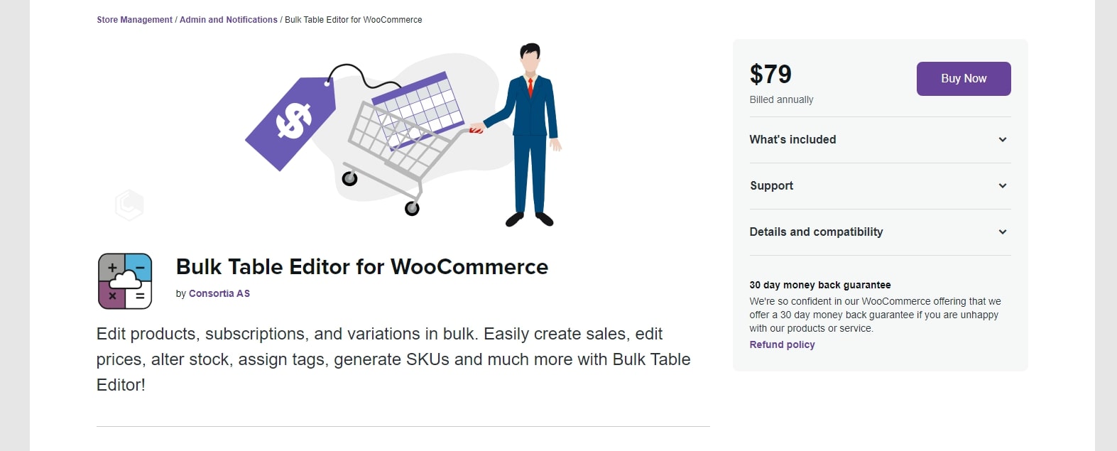 Bulk Table Editor for WooCommerce