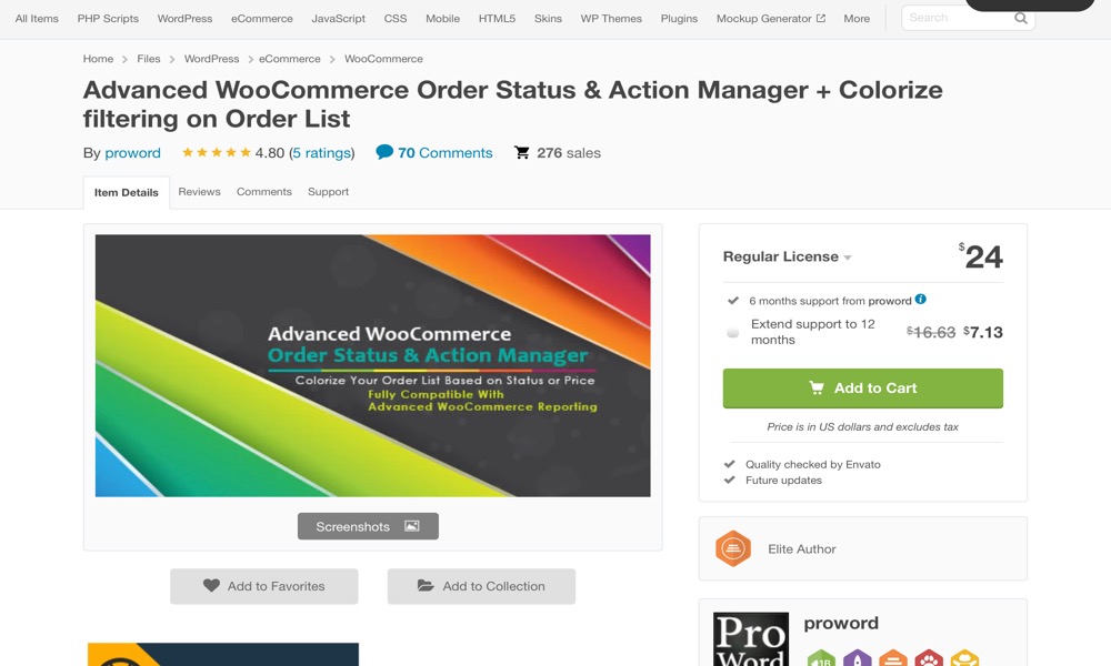 WooCommerce Order Status & Actions Manager