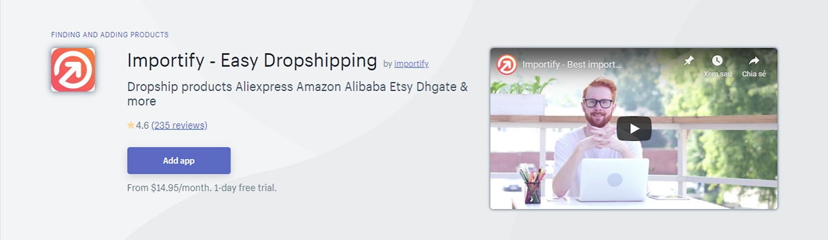 applications pour utiliser DHgate dropshipping dans Shopify: Importer