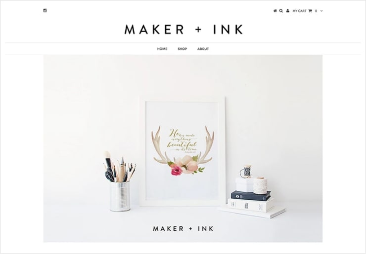 Print and ink shop website