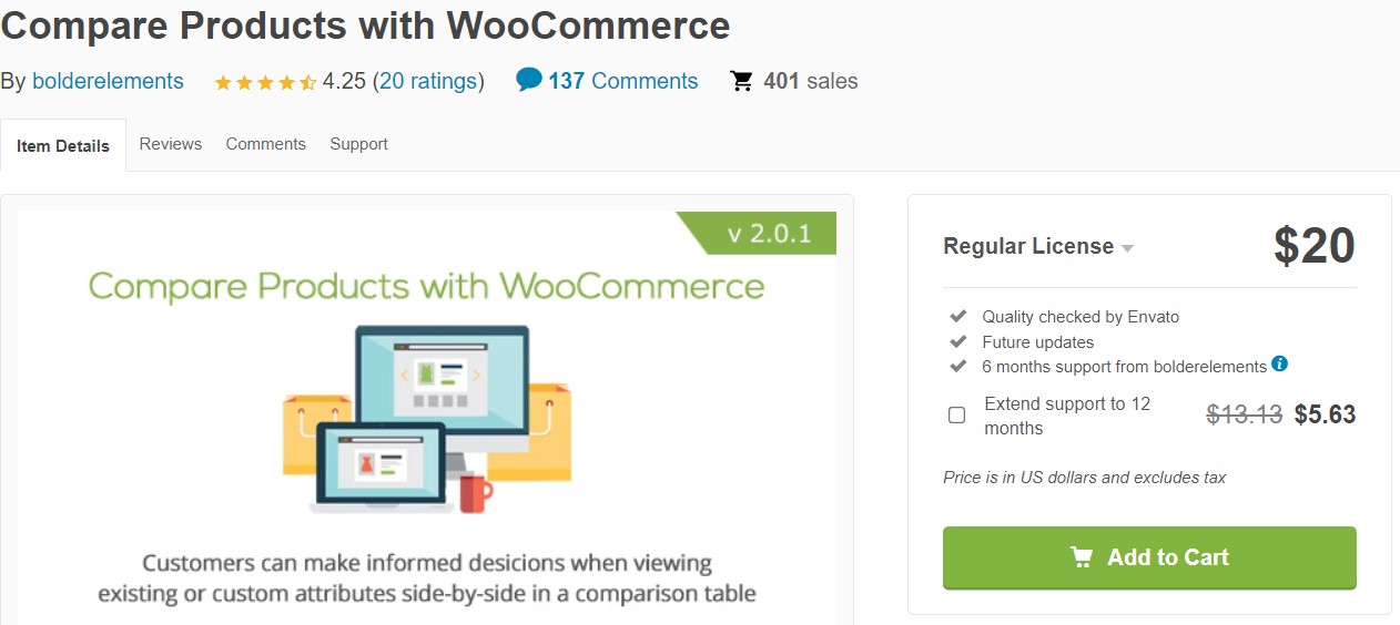 Compare Products with WooCommerce