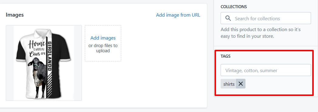 how to use tags in shopify