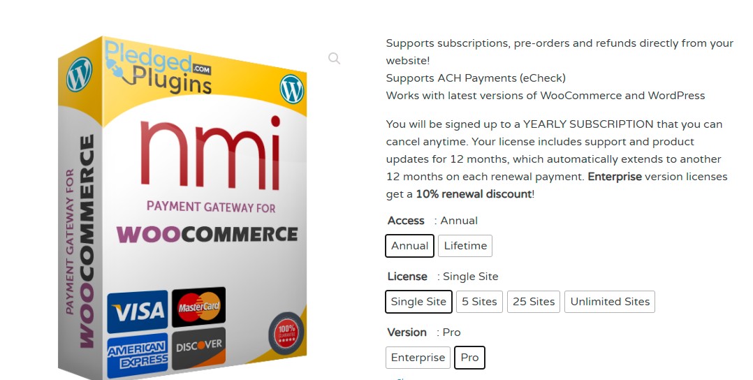 NMI Payment Gateway For WooCommerce