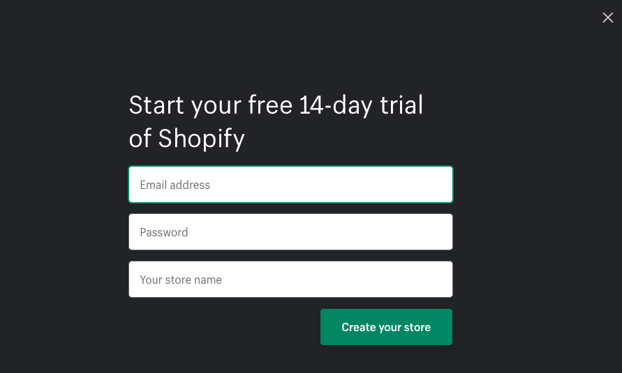 Set up the Shopify store