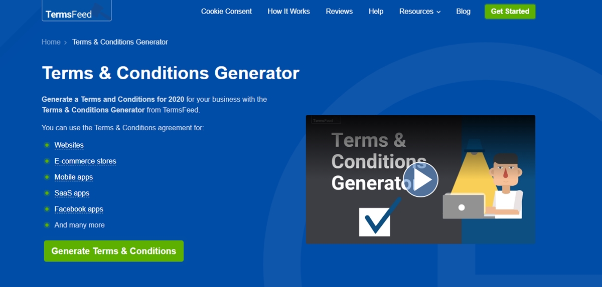 Best terms and conditions generators: Terms Feed - Trusted generator